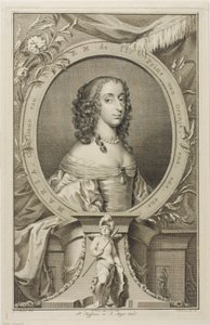 Maria, żona Willema II Orańskiego autorstwa Jacobus Houbraken