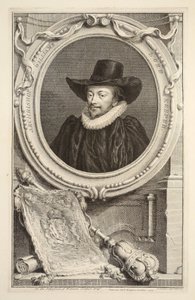 Portret arcybiskupa Williamsa, Lorda Strażnika Pieczęci, ilustracja z „Heads of Illustrious Persons of Great Britain”, wyd. autor: Knapton, Londyn 1742 autorstwa Jacobus Houbraken