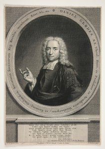 Portret Daniela Gerdesa, wg J.M. Quinkhart autorstwa Jacobus Houbraken