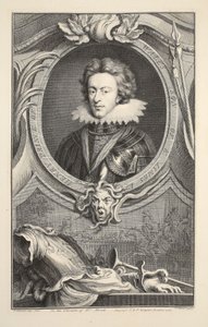 Portret Henryka, księcia Walii, ilustracja z „Heads of Illustrious Persons of Great Britain”, wyd. autor: Knapton, Londyn 1742 autorstwa Jacobus Houbraken