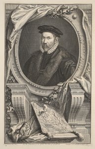 Portret Nicholasa Bacona, ilustracja z „Heads of Illustrious Persons of Great Britain”, wyd. autor: Knapton, Londyn 1742 autorstwa Jacobus Houbraken