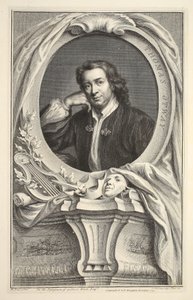 Portret Thomasa Otwaya, ilustracja z książki "Heads of Illustrious Persons of Great Britain", wydanej przez Knapton, Londyn 1742. autorstwa Jacobus Houbraken
