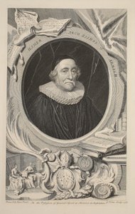 Portret Ushera, arcybiskupa Armagh, ilustracja z „Heads of Illustrious Persons of Great Britain”, wyd. autor: Knapton, Londyn 1742 autorstwa Jacobus Houbraken