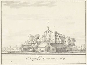 Dom Eem Dom Eem od frontu. 1649 (tytuł na obiekcie)