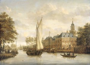 Zamek Nijenrode na Vecht w pobliżu Breukelen autorstwa Jacobus Storck