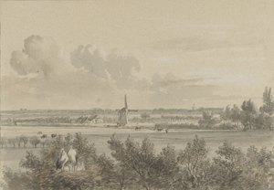 Krajobraz w pobliżu Maarssen autorstwa Jacobus Theodorus Abels