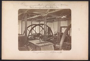 Przepompownia Bovenstoom Prins Alexander / Kralingschveer 18 września 1869 (tytuł na obiekcie) Odzyskiwanie jezior w Schieland na wschód od Rotterdamu (tytuł serii na obiekcie)