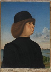 Portret Alvise Contariniego(); (verso) Roebuck na uwięzi