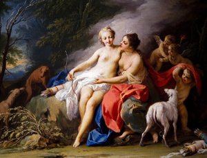 Jowisz i Callisto autorstwa Jacopo Amigoni