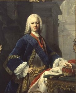 Portret Ferdynanda IV, króla Hiszpanii (1711-59) (olej na płótnie) autorstwa Jacopo Amigoni