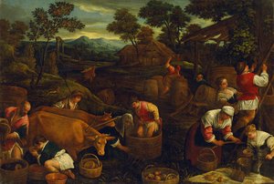 Jesień autorstwa Jacopo Bassano