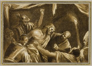 Chrystus ukoronowany cierniem autorstwa Jacopo Bassano