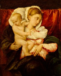 Madonna z Dzieciątkiem autorstwa Jacopo Bassano