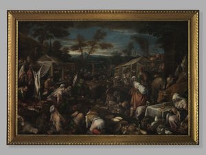 Wielki Rynek, ok. 1580-85 autorstwa Jacopo Bassano