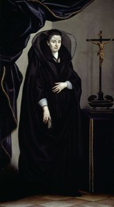 Portret szlachcianki w żałobie, ok. 1600 (olej na płótnie)
