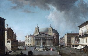 Widok Panteonu w Rzymie par Fabris, Jacopo (1689-1761). Olej na płótnie, format : 73x112,4, , Kolekcja prywatna autorstwa Jacopo Fabris