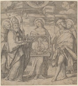 Patroni Bolonii autorstwa Jacopo Francia