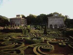 Widok na willę Lante autorstwa Jacopo Vignola