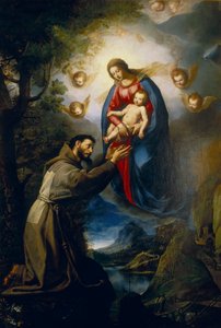 Objawienie się Matki Bożej św. Franciszkowi autorstwa Jacopo Ligozzi