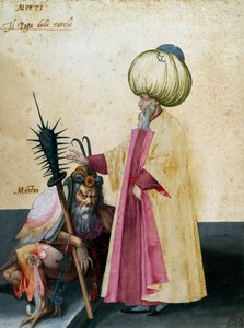 Mufti i potwór, rysunek Jacopo Ligozzi (1547-1627)