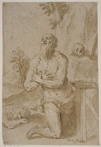 Św. Hieronim na pustyni autorstwa Jacopo Palma