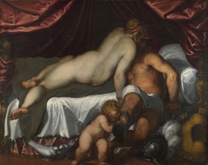 Mars i Wenus, ok. 1590 autorstwa Jacopo Palma il Giovane the Younger