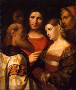 Chrystus i niewiasta przyłapana na cudzołóstwie”, 1510.