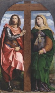 Podwyższenie Krzyża. Święci Konstantyn Wielki i Helena, 1520-1522.