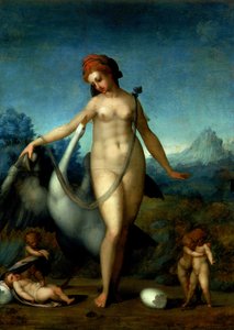 Leda i łabędź, c.1512-13 (panel)
