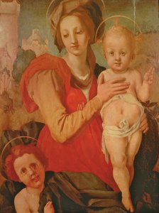 Madonna z Dzieciątkiem Św. Jan Chrzciciel (panel) autorstwa Jacopo Pontormo