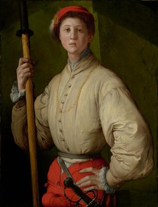 Portret halabardnika (Francesco Guardi) autorstwa Jacopo Pontormo