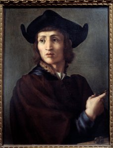 Portret jubilera. Obraz Jacopo (Iacopo) Carrucci dit il Pontormo (Pontormo) (1494-1556) autorstwa Jacopo Pontormo