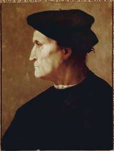 Portret profilowy Francesco da Castiglione autorstwa Jacopo Pontormo