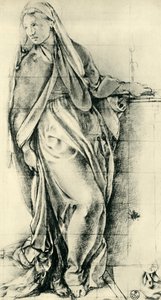 Szkic Matki Boskiej do Zwiastowania, poł. XVI w., 1943 r. autorstwa Jacopo Pontormo
