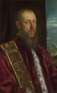 Portret Vincenza Morosiniego, ca. 1575 autorstwa Jacopo Robusti Tintoretto