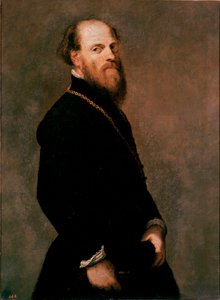 Portret dżentelmena w złotym łańcuchu Obraz Jacopo Robustiego dit Tintoretto autorstwa Jacopo Robusti Tintoretto