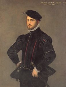 Portret młodego mężczyzny w wieku 22 lat, 1554