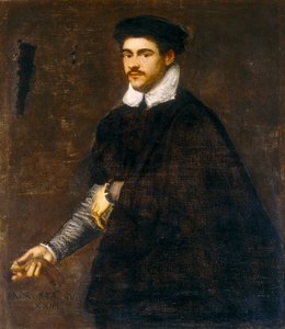 Portret młodego mężczyzny autorstwa Jacopo Robusti Tintoretto