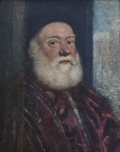 Portret starca, ok. 1575 (olej na płótnie) autorstwa Jacopo Robusti Tintoretto