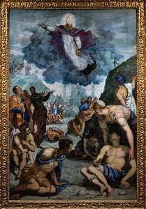 Św. Augustyn uzdrawia chromych autorstwa Jacopo Robusti Tintoretto