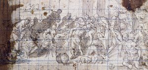 Studiuj do małżeństwa w Kana autorstwa Jacopo Robusti Tintoretto
