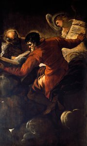 Ewangeliści Łukasz i Mateusz autorstwa Jacopo Robusti Tintoretto