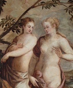 Wyrok Paryża Detal. autorstwa Jacopo Robusti Tintoretto