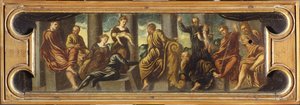Wyrok Salomona. autorstwa Jacopo Robusti Tintoretto