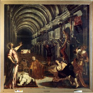 Odkrycie ciała św. Marka autorstwa Jacopo Robusti Tintoretto