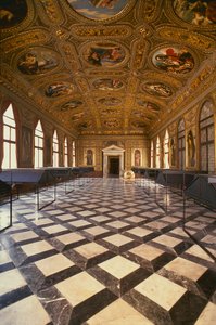 Sala Dorata, zbudowana 1537-88 autorstwa Jacopo Sansovino