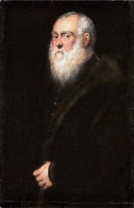 niemiecki: Bildnis eines weißbärtigen Mannes Portret króla Zygmunta II Augusta (1520-1572) autorstwa Jacopo Tintoretto