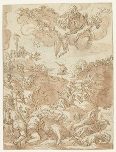 Wznoszenie miedzianego węża autorstwa Jacopo Tintoretto