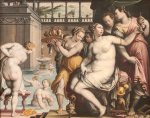 Batszeba w swojej łaźni, 1573-1574.