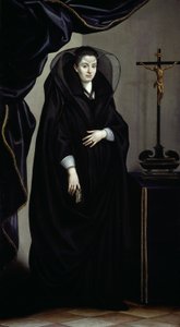 Portret szlachcianki ubranej w żałobę